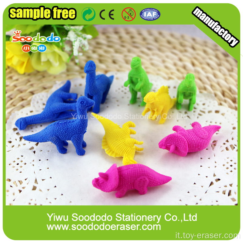 Animal Serie Dinosauro Eraser colorati disegni per bambini