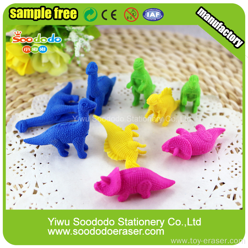 Animal Dinosaur Series Eraser Colorful Designs For Kids