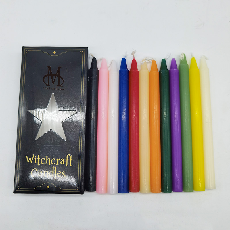 Цёмныя асвятляльныя колеры прытрымліваюцца хатніх конусных свечак