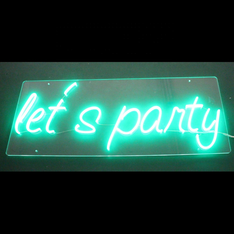 Customized make lets party led advertising neon sign giant neon letter