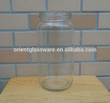 1000ml glass jam jar with screw top metal lid