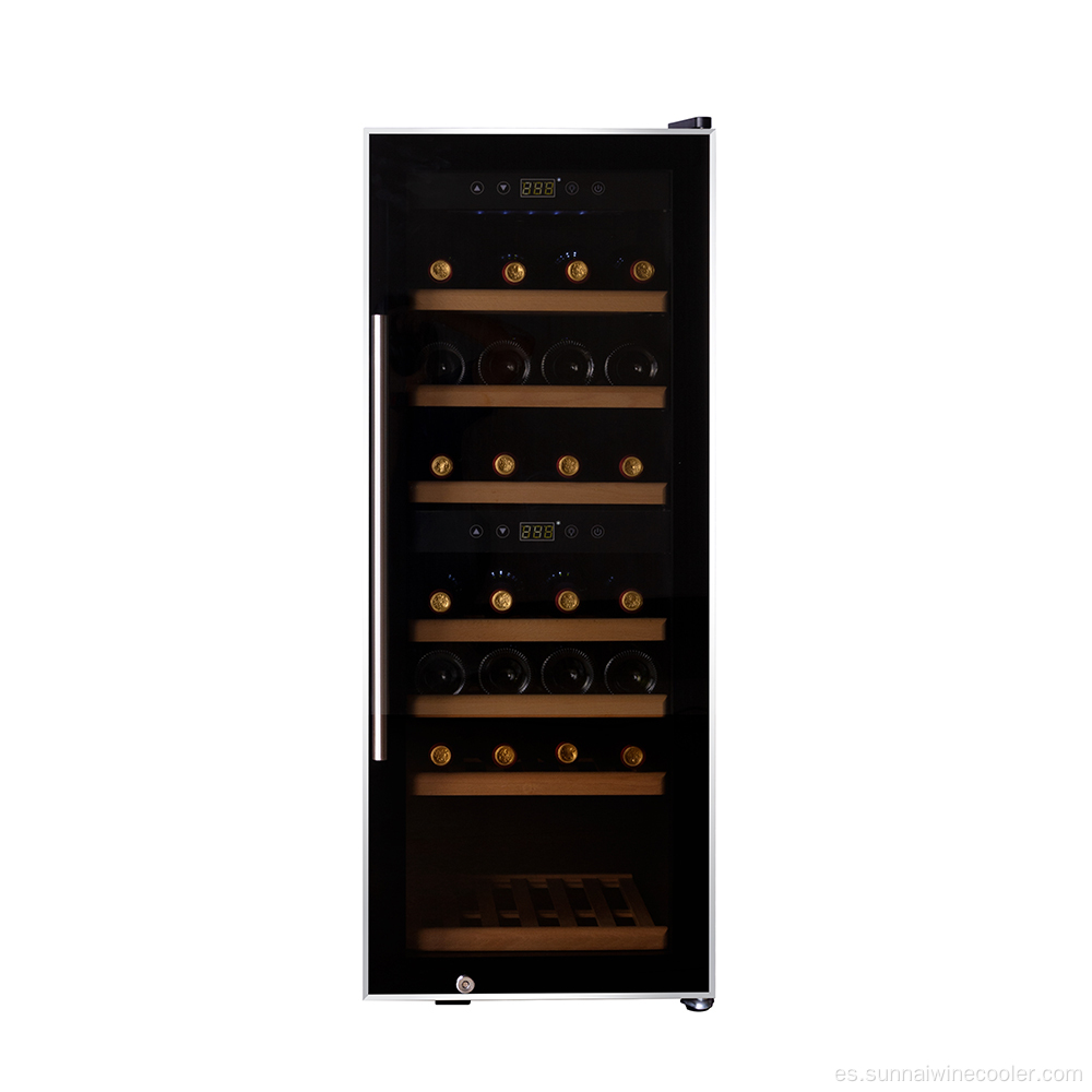 Refrigeradores de vino de una sola zona personalizada 38 botellas personalizadas