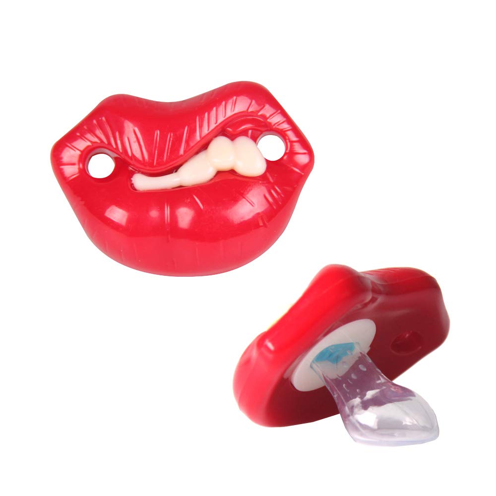 Baby products funny red lip newborn pacifier baby soothers