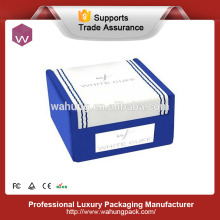 unqiue leather cufflink gift box, small cufflink storage box(WH-0297)