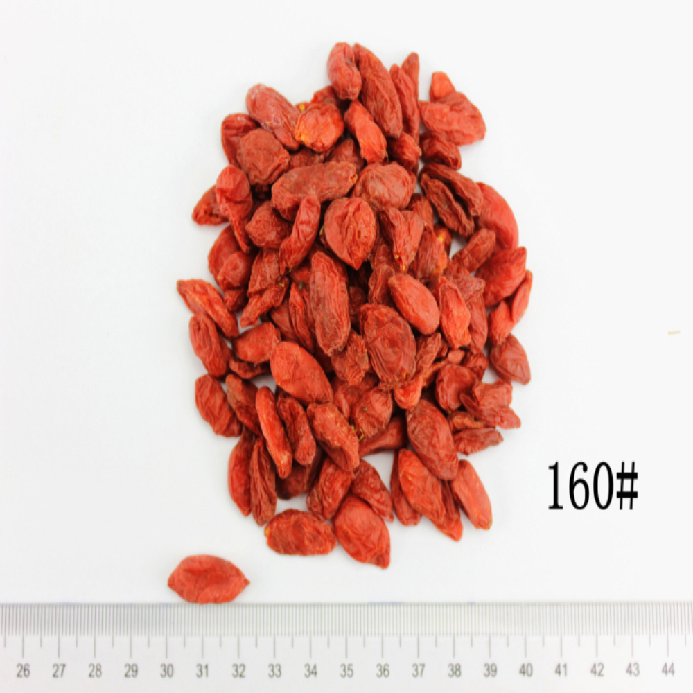 ขนาดที่ผ่านการรับรอง 160 Organic Goji แห้ง