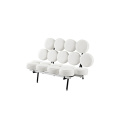 Nelson Loveseat Marshmallow Lounge kulit Upholstered Sofa