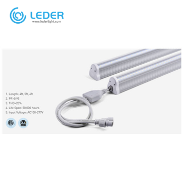 LEDER Dimmable Aluminum T8 5000K LED Tube Light