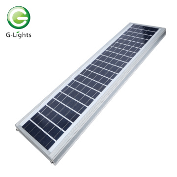 Iluminação externa de alto brilho IP65 à prova d&#39;água Cool White alumínio 50w 100w 150w tudo em um luz de rua LED solar