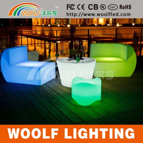 Leisure Glow Plastic LED Sofa Chair Furniture