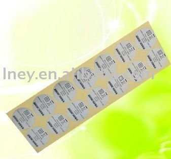 Discoloration sticker