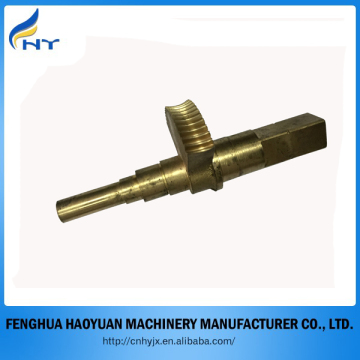 irregular good quality worm shaft brass gear shaft