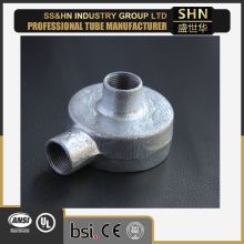 20mm and 25mm electrical galvanized 2 Way (Through) Back Entry Junction Box