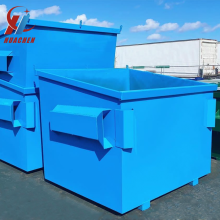 Steel Front End Load Dumpsters for Outdoor Garbage Collection and Junk Cleanup