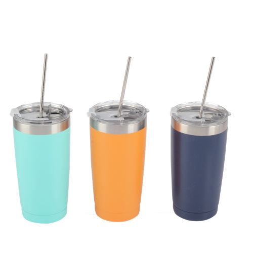 Vaso para exteriores 20 oz aislado al vacío con tapas