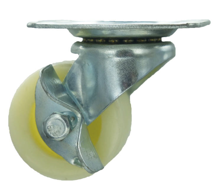 medium-duty PP plate swivel caster with brake