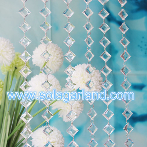 Garland Diamond Strand Acrylic Crystal Bead DIY Διακόσμηση πάρτι γάμου