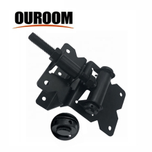 HILLMASTER Black Gate Hinges: Heavy Duty, Adjustable, and Self-Closing Farm Gate Hinges with PVC Door Hinge