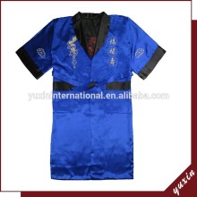 Luxury style dragon men robes embroider plus size satin nightgown MK200