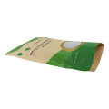 Sacca di semi di noci kraft sacchetto naturale biodegradabile con cerniera