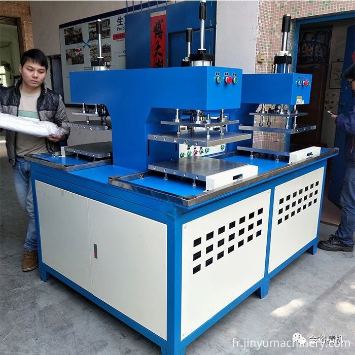 Four station embossing machine