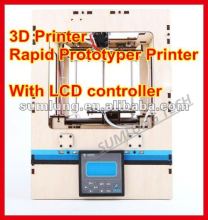 3d rapid prototyping printer with LCD screen controller personal desktop printer model/art works 3 dimension printer