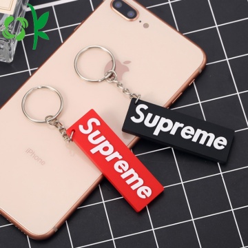 Customized Letter/Number Keyring Silicone Rubber Keychain