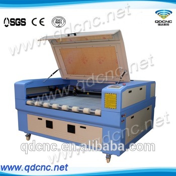 QD-1610dual head textile cloth laser cutter for sale/fabric laser cutter machine/ laser cutters for cloth