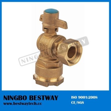 brass angle lockable forged ball valve