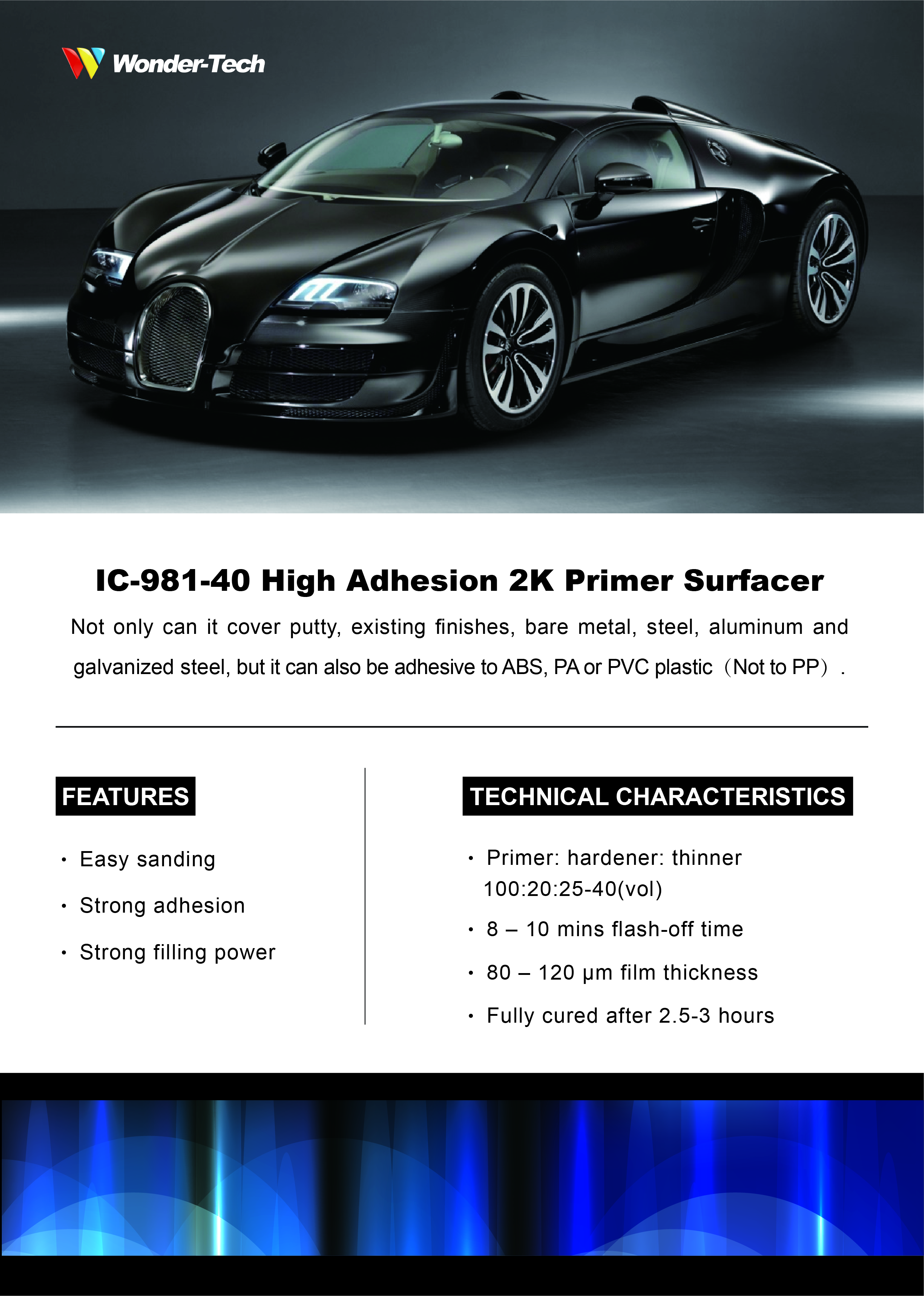 Ic 981 40 High Adhesion 2k Primer Surfacer