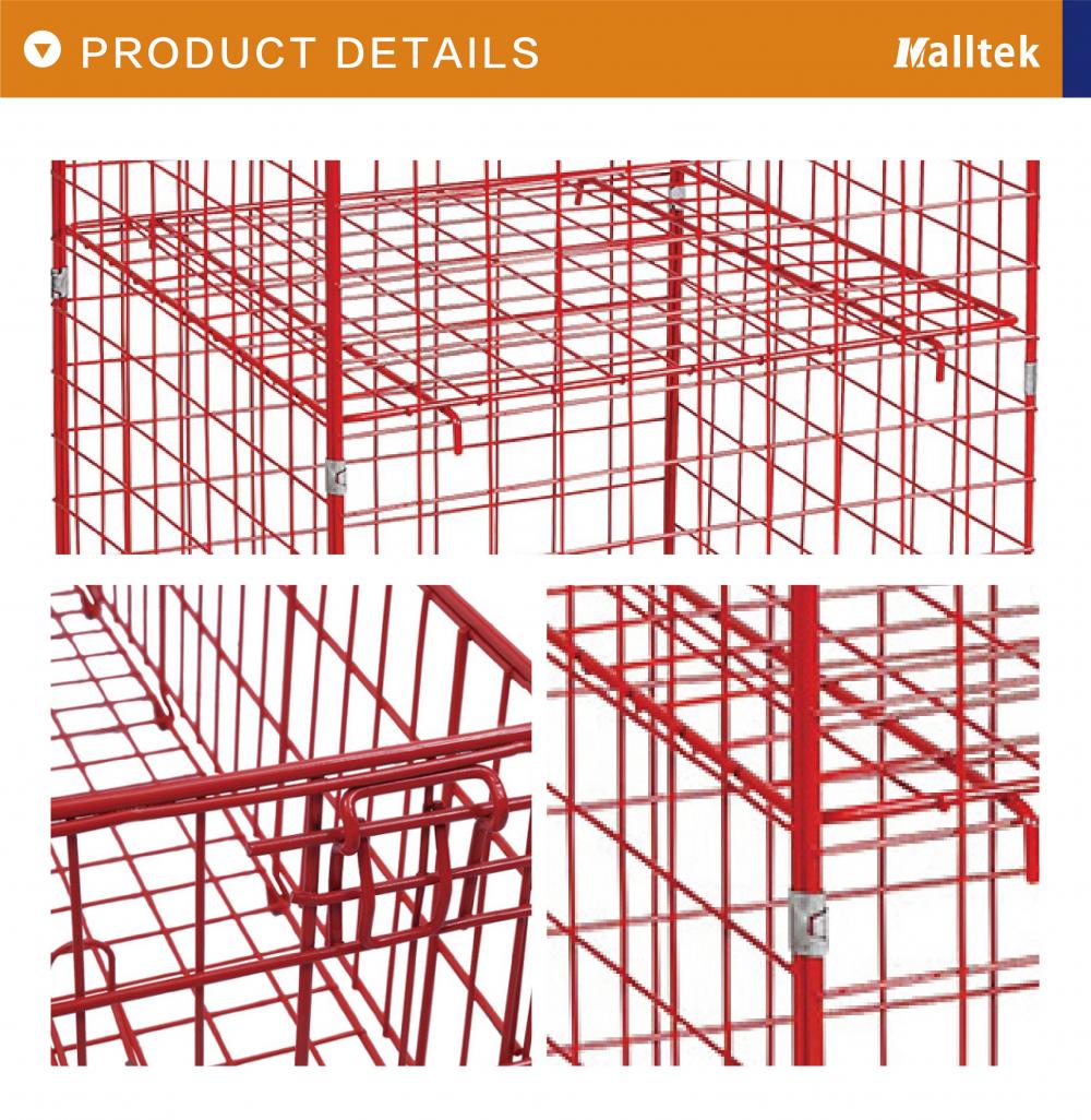 Supermarket Promotional Shelf Wire Mesh Cage