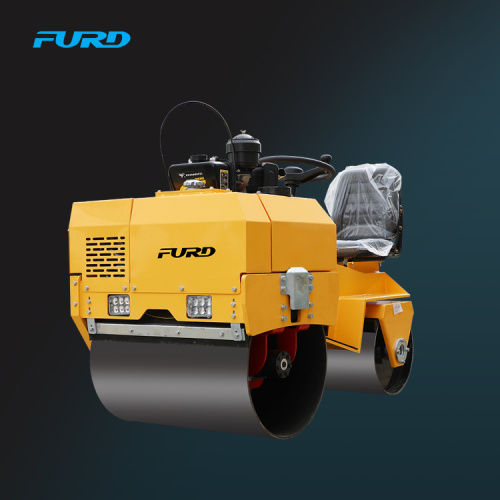 700kg ride-on double drum vibratory roller compactor with favorable price