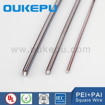 China leading supplier export 7.0*7.0mm enameled copper magnet square wire