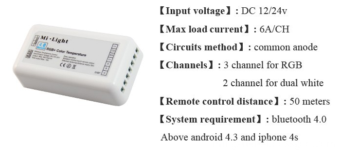 Mi light controller specifications