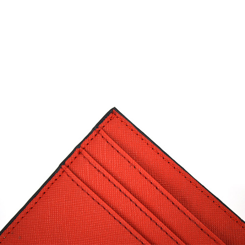 Wholesale Cheap Slim Saffiano Leather Credit Card Holder