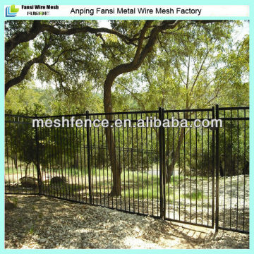 High quality galvanised tubular metal fencing