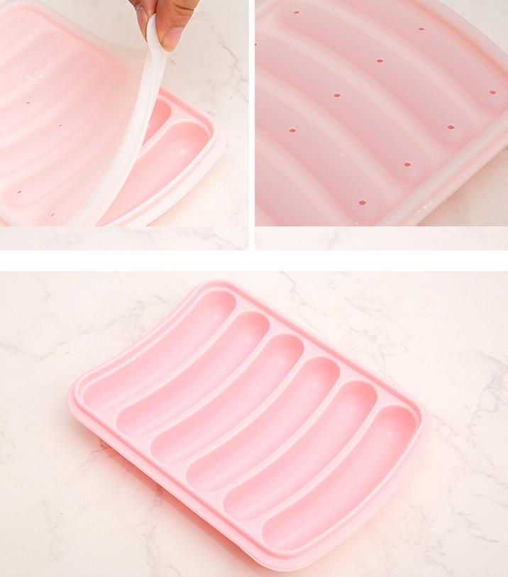 الجملة DIY Hot Dogs Silicone Susage قوالب