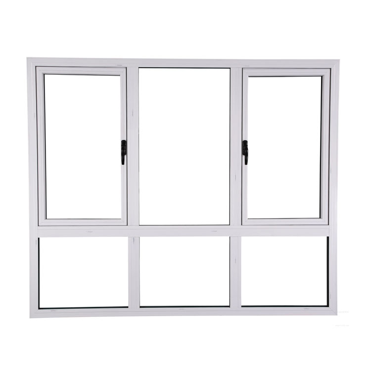 European residential high quality german hope fittings swing opening standard size of glass tempered glass window