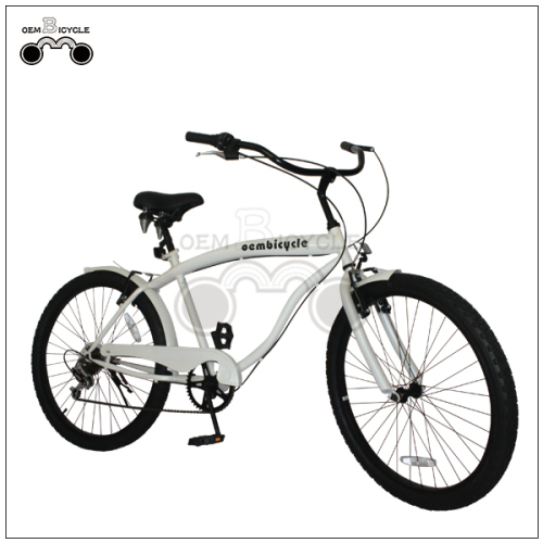 26 inç özelleştirmek Shimano 6 hız Cruiser Bisiklet