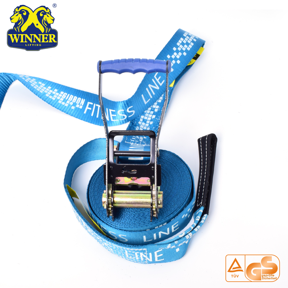 Blue Customized Polyester Slackline