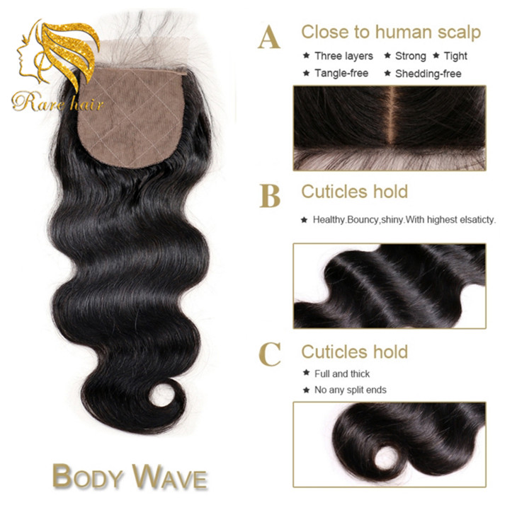 Kbl Natural Wave Bermese Hair, Bboss Cheap Raw Burmese Unprocessed Human Hair Closure High Quality Hair Extensions