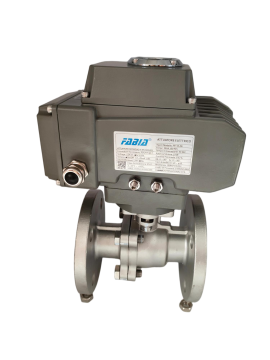 Electric flange ball valve