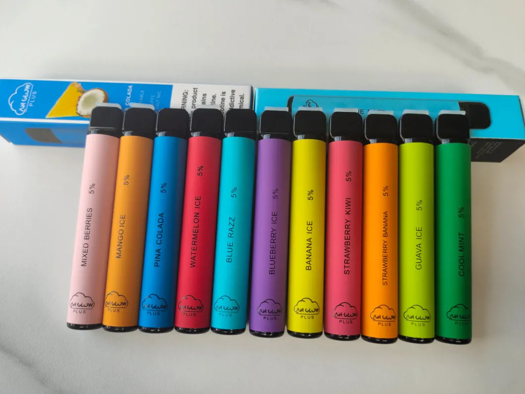 Air Glow Plus Portable and Disposable Cold Smoke Vape Pen - Strawberry Banana Flavor