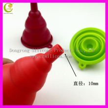 Functional silicone oil funnel / kitchen folding funnel / silicone mini funnel for bottle