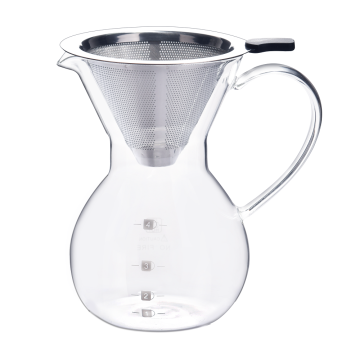 Kaffee-Dripper Brewer Gla-Kaffeekanne