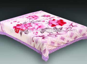 100% polyester printing raschel blanket