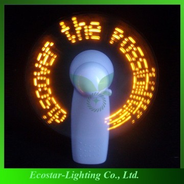 Personalized Flashing LED Message Fan