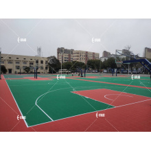 Elastic Cushion Tennis Court Interlocking Sports Flooring Carpet