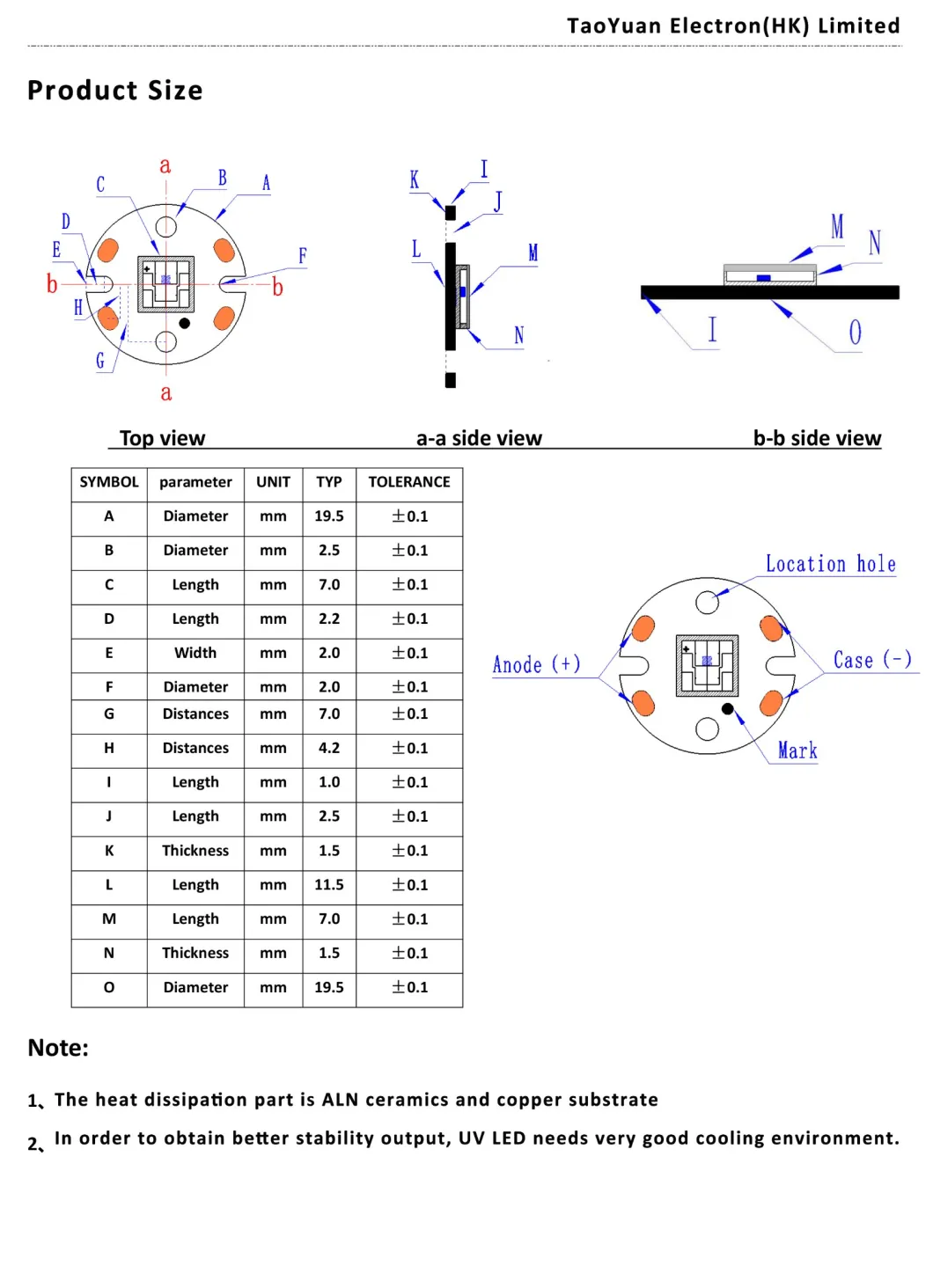 Duv LED, 275nm 280nm UVC LED