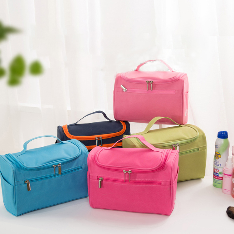 Custom Logo Cosmetic Makeup Brush Bags Professional Women Mens Folding Luxury Travel Organizer Hanging Toiletry Beauty Bag Plain