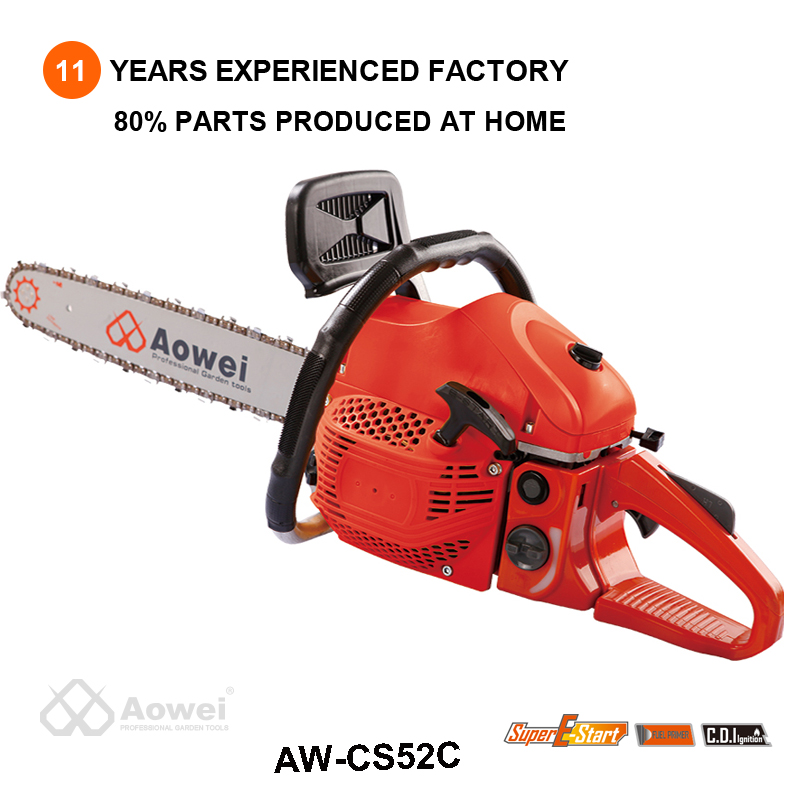 Factory wholesale chain saw industrial grade logging saw high power gasoline saw